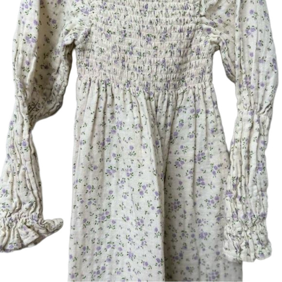 GIRLS CLASSIC COTTON FLORAL DRESS SIZE 3-4Y - Picture 7 of 10